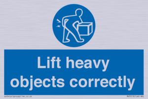 Lift heavy objects correctly